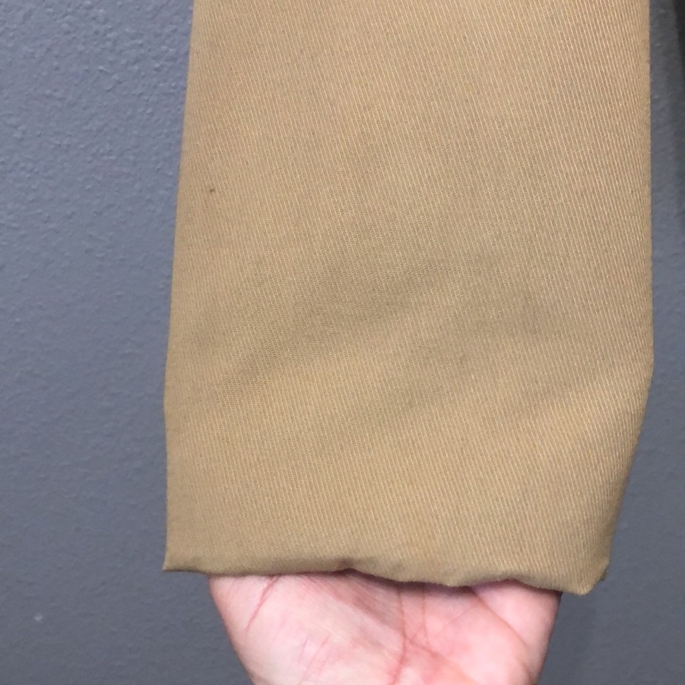 1970s Vintage Cal Craft coat Men's Large L camel tan button front LIKE NEW khaki - Picture 4 of 12